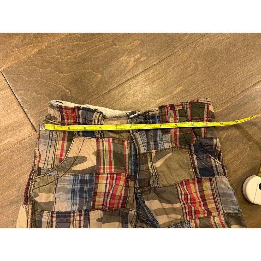 Mossimo Supply Co Boys Madras Plaid Shorts Slide Closure Adjustable‎ Waist 7